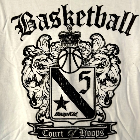 Hoop Kid S/S Youth Basketball Theme Tee - Picture 2 of 5